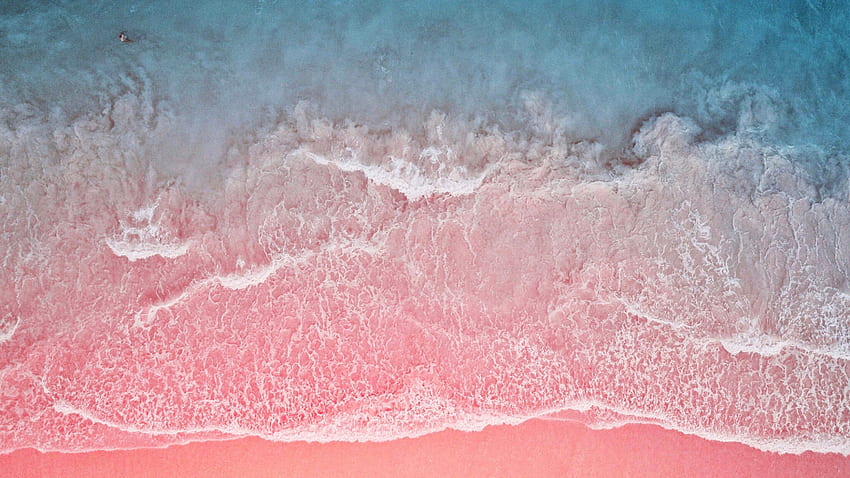 Rosa Sand, rosa Sandstrand HD-Hintergrundbild