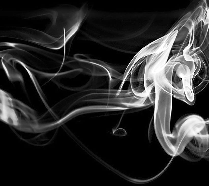 Smoky Background, Black Smoke HD wallpaper