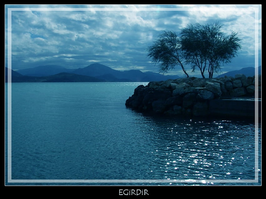 egirdir lake,turkey, blue, turkey, egirdir, lake HD wallpaper