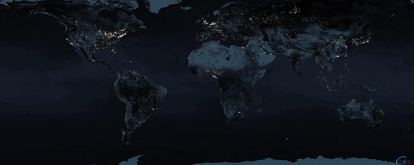 Карта на света Ден Нощ Валидни пътувания и карта на Земята на света HD тапет