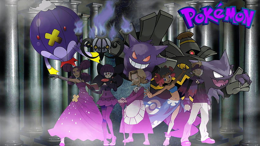 fondo de pantalla de pokemon tipo fantasma