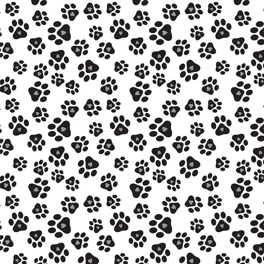 MUST LOVE DOGS Studio E Paw Prints On White 3794 1. Cat Fabric, Dog Paw Print, IPhone Sky HD phone wallpaper
