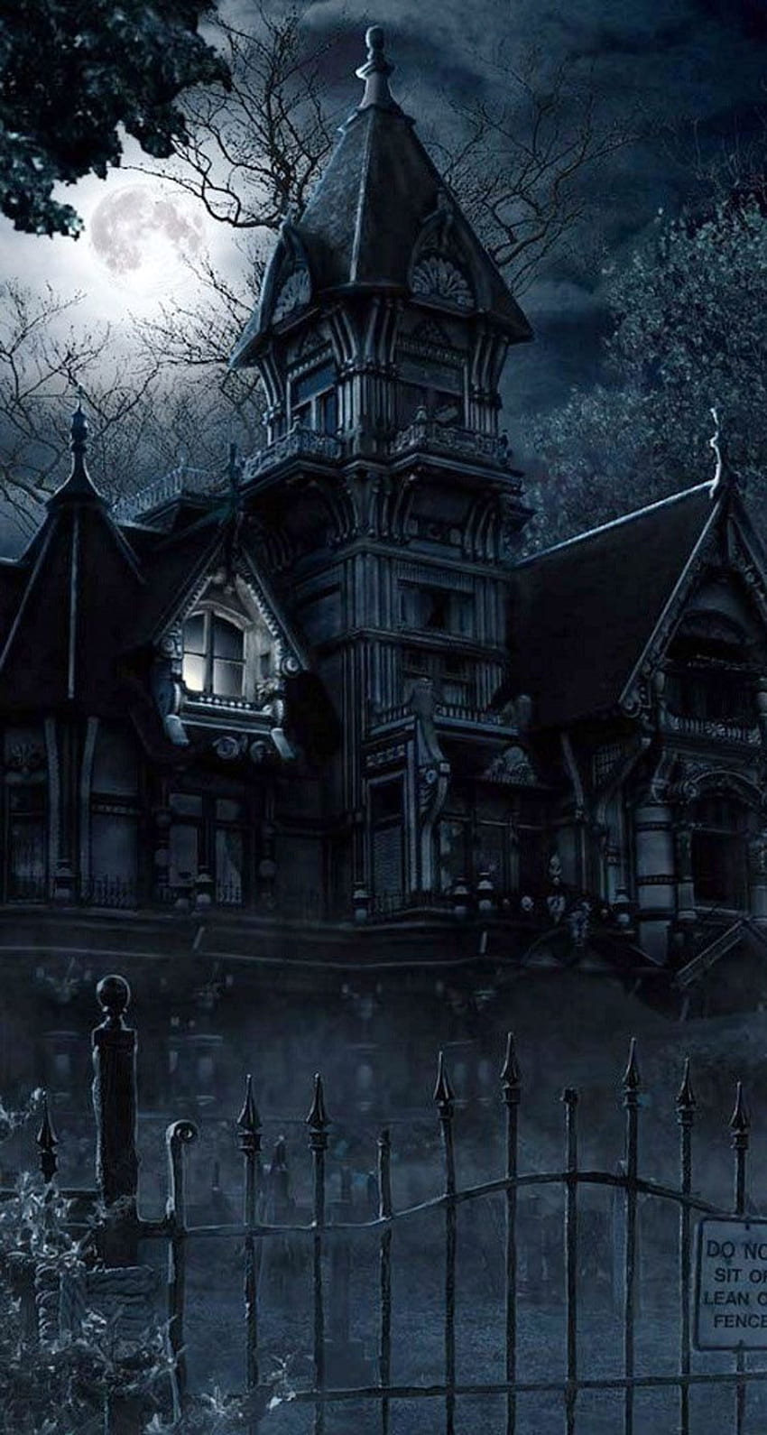 Idee per Halloween. halloween , vacanza , halloween, Haunted House iPhone Sfondo del telefono HD