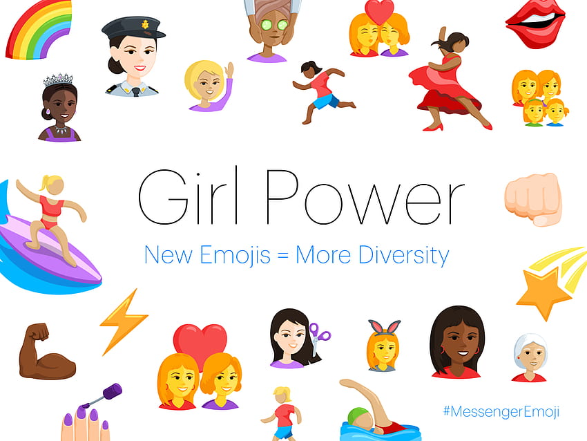 Facebookは独自の、性差別的でない絵文字、Emoji Girlを作成しています 高画質の壁紙