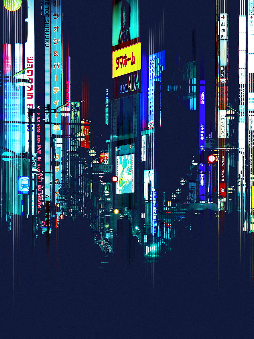 Art, City, Silhouettes, Night City HD phone wallpaper