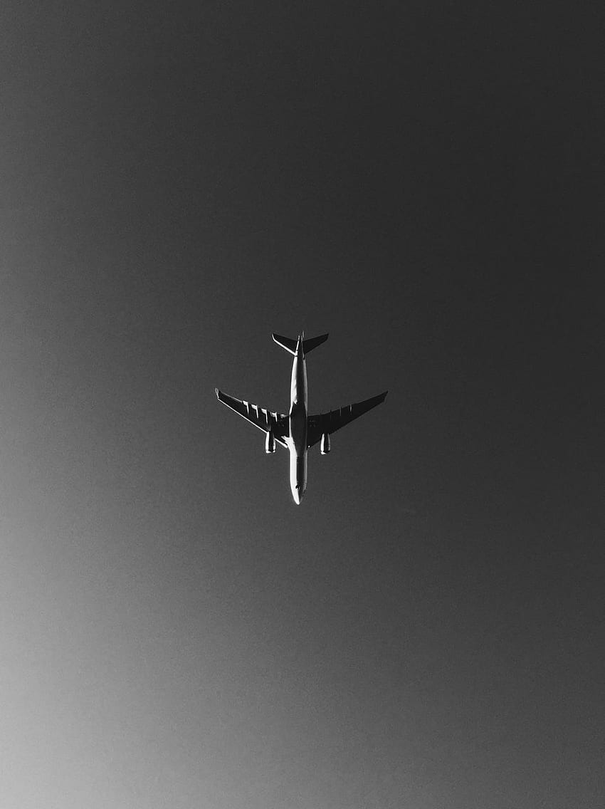 Конър Франта. Графика на самолет, графика на самолет, ретро самолет, черно-бял самолет HD тапет за телефон