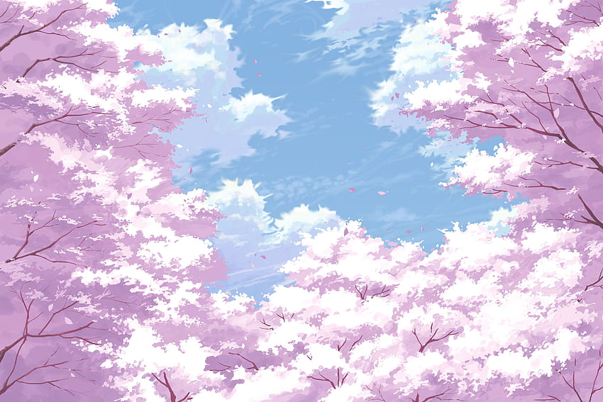 일본 꽃 나무 ., 일본 사쿠라 애니메이션 HD 월페이퍼