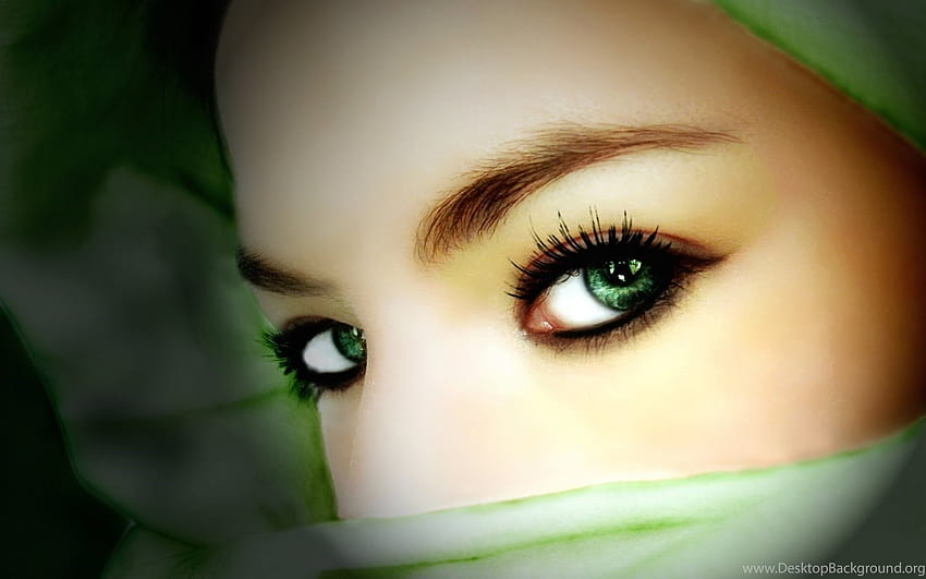 Najpiękniejsze oczy arabskich muzułmańskich dziewcząt w tle, arabska dziewczyna Tapeta HD
