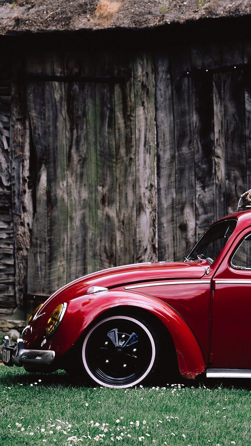 Cars - Car, red, retro : id 46221 -, Lenovo Beetle HD phone wallpaper