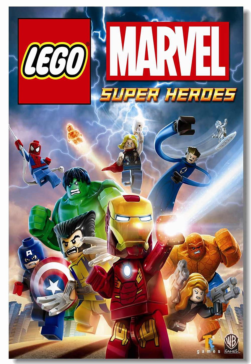 Custom Canvas Wall Decoration Lego Marvel Super Heroes Poster Avengers Villains Wall Stickers Office Kids Room HD phone wallpaper