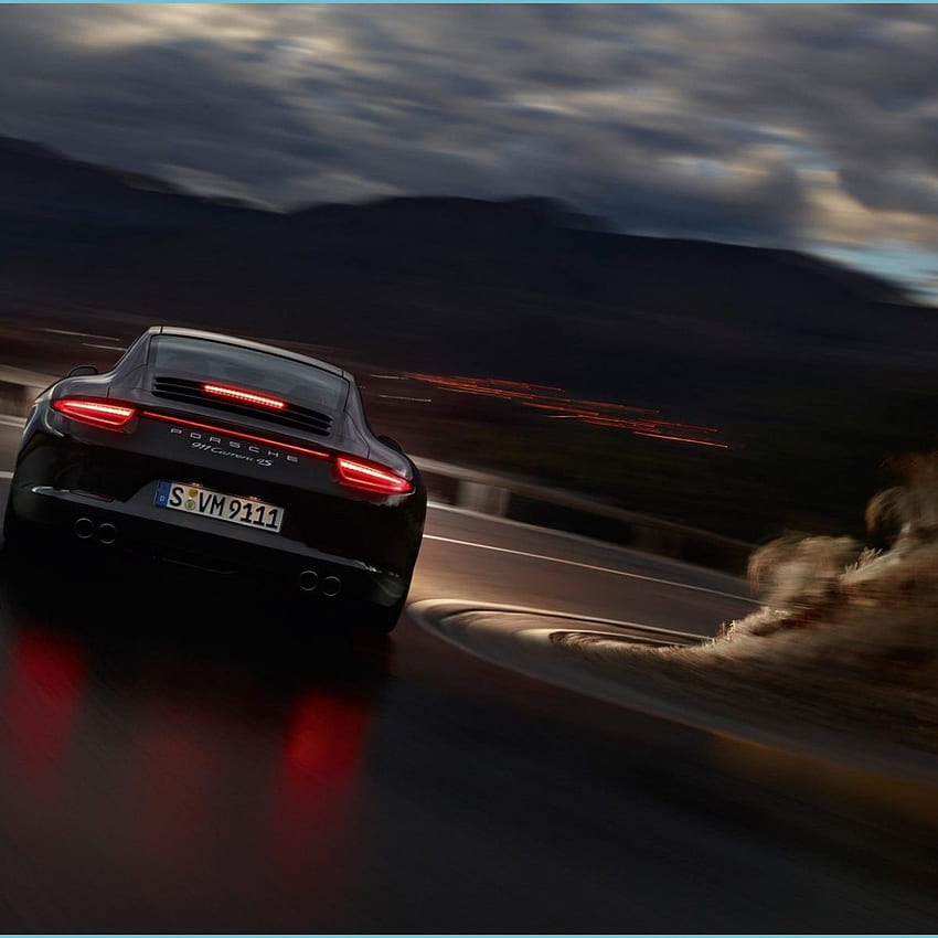 Voiture de sport noire, Route, Porsche, Porsche 11 Carrera 11S - Porsche 911, Porsche Amoled Fond d'écran de téléphone HD