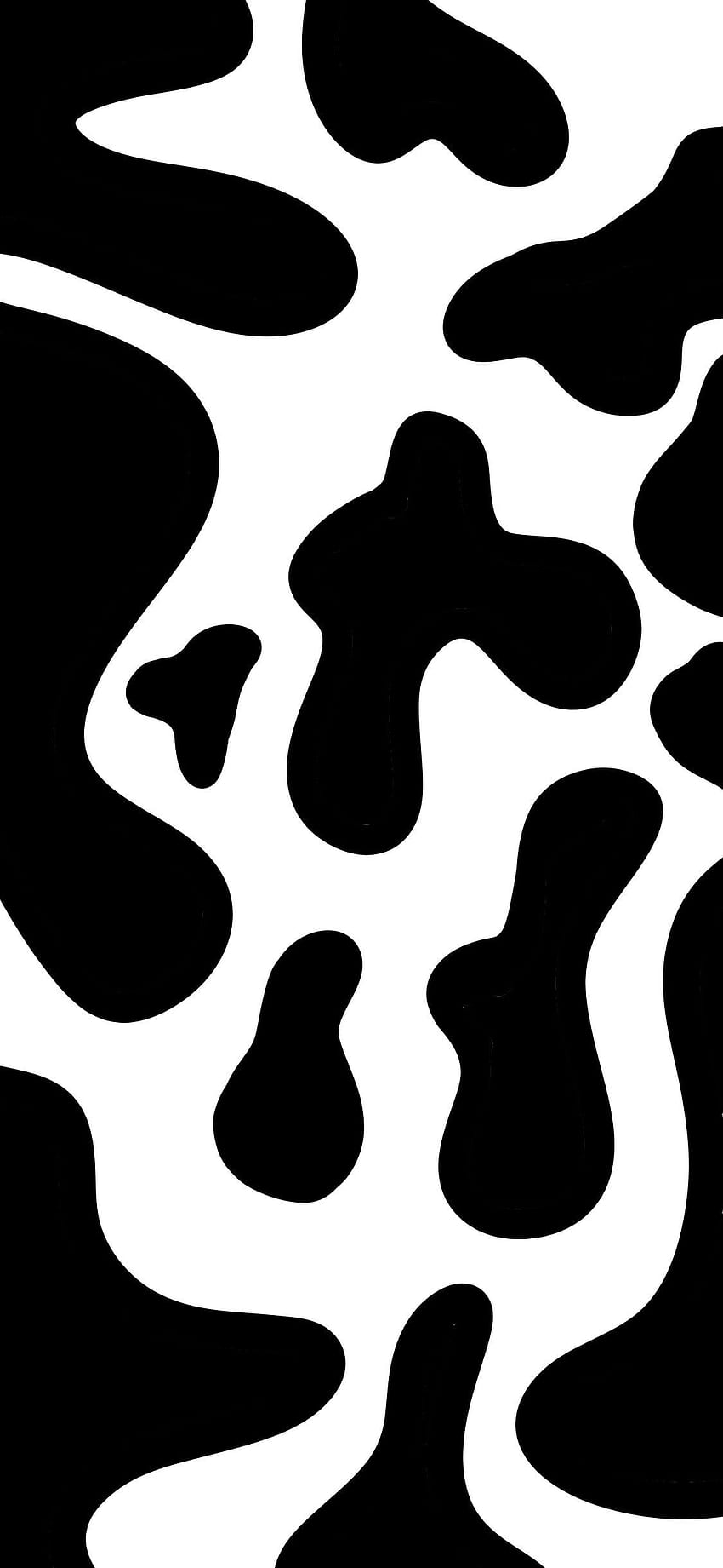 Realistic Cow Print Fabric, Wallpaper and Home Decor