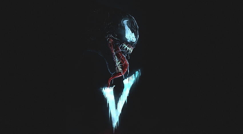 Venom, villain, minimal, artwork HD wallpaper