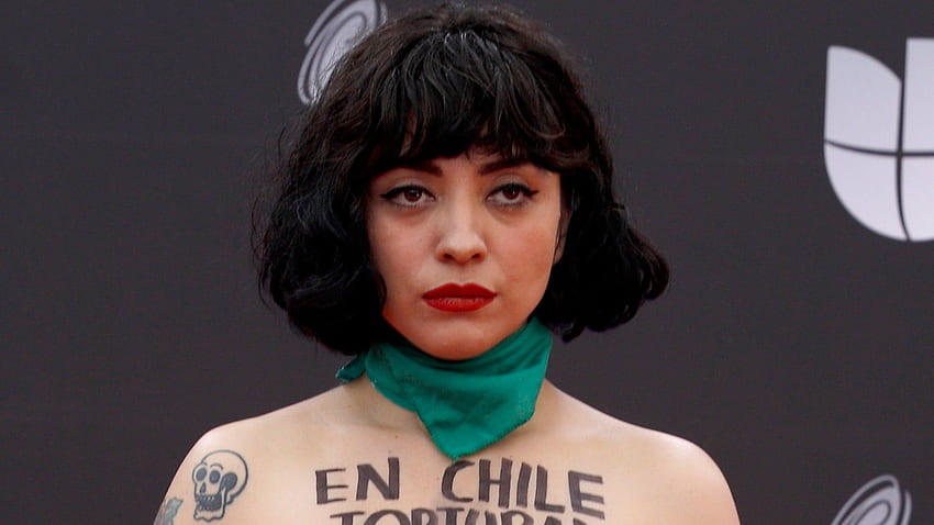 Mon Laferte Exposes Her Breasts In Political Statement at 2019 Latin GRAMMY Awards HD wallpaper