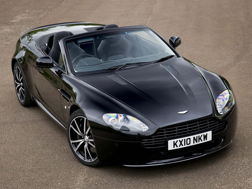 Auto, Aston Martin, Carros, Asfalto, Front View, 2010, V8, Vantage papel de parede HD