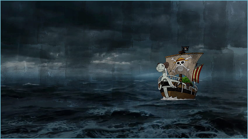 Going Merry en la tormenta: One Piece - Going Merry fondo de pantalla