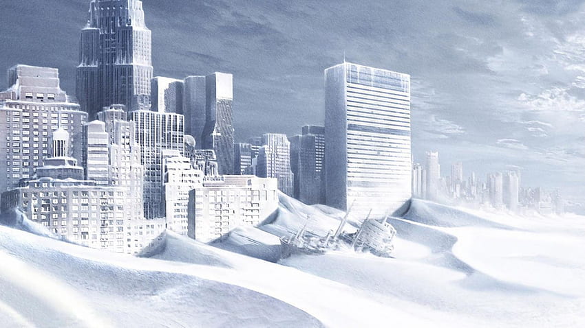 THE DAY AFTER JUTRO Apokaliptyczna Zima Śnieg Lód Ciemny Sci Fi F., Zimowa Apokalipsa Tapeta HD