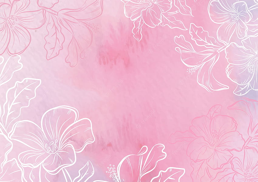 Cat Air Merah Muda. Vektor, Stok & PSD, Cat Air Merah Muda Wallpaper HD