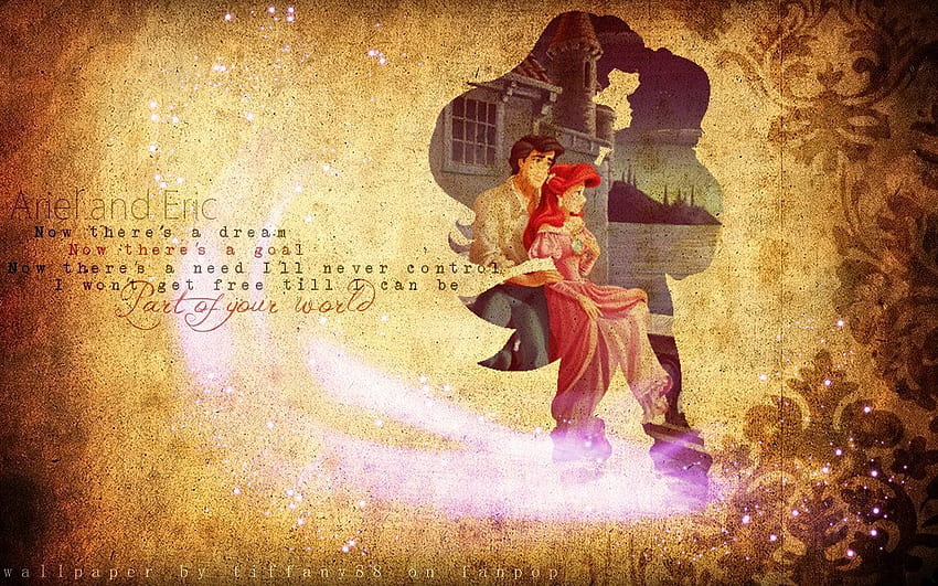 Little Mermaid Ariel and Eric . Generic , Eric Deschamps and Atmospheric Background, Little Mermaid Quotes HD wallpaper