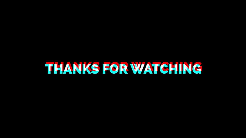 Thanks For Watching With Glitch Effect 2083369 Stock Video at Vecteezy HD wallpaper
