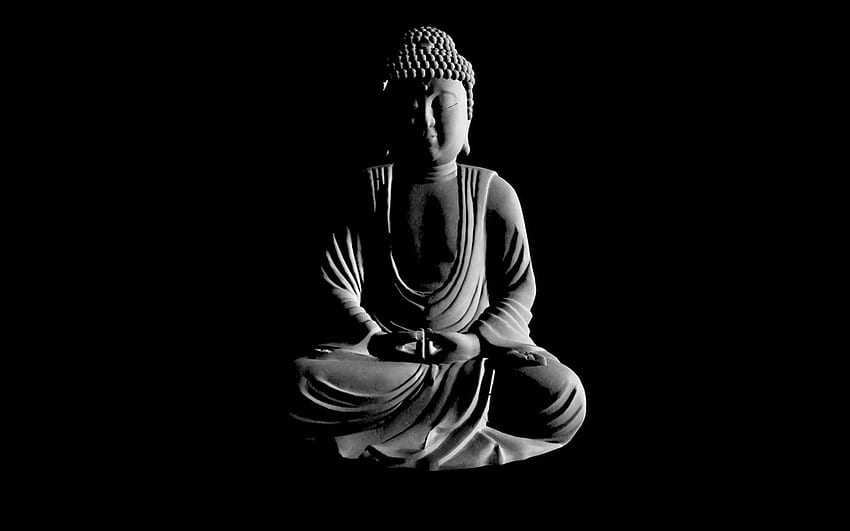 We cannot change the way the world is, but by opening ourselves to, Buddha Black And White HD wallpaper