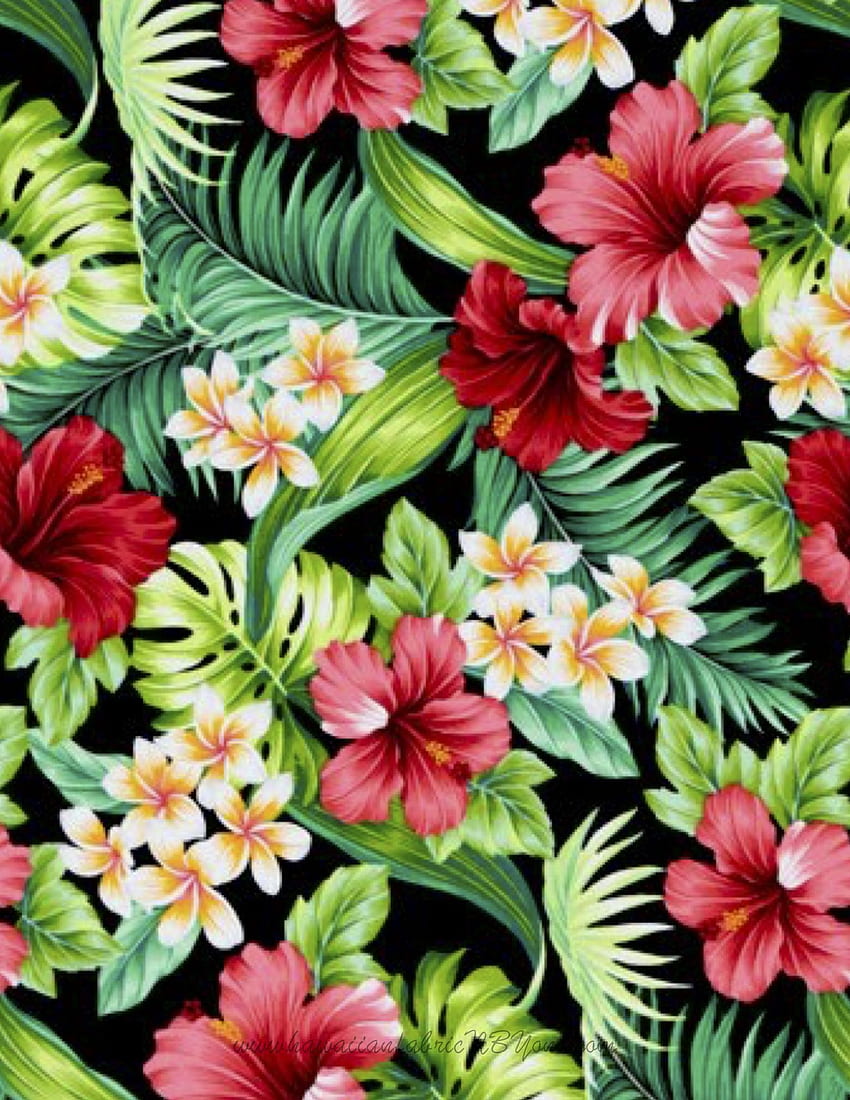 Tissu floral tropical lumineux Fond d'écran de téléphone HD