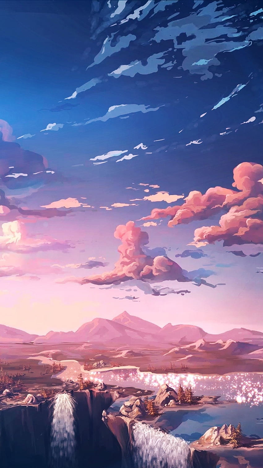 Cotton candy sky. Artist? in 2019. Landscape, Scenery HD phone wallpaper