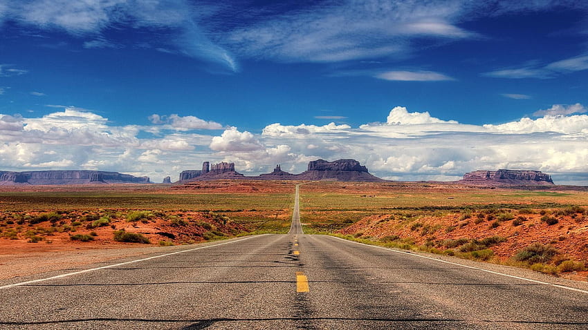 Desert Highway 829793, Texas Desert HD wallpaper