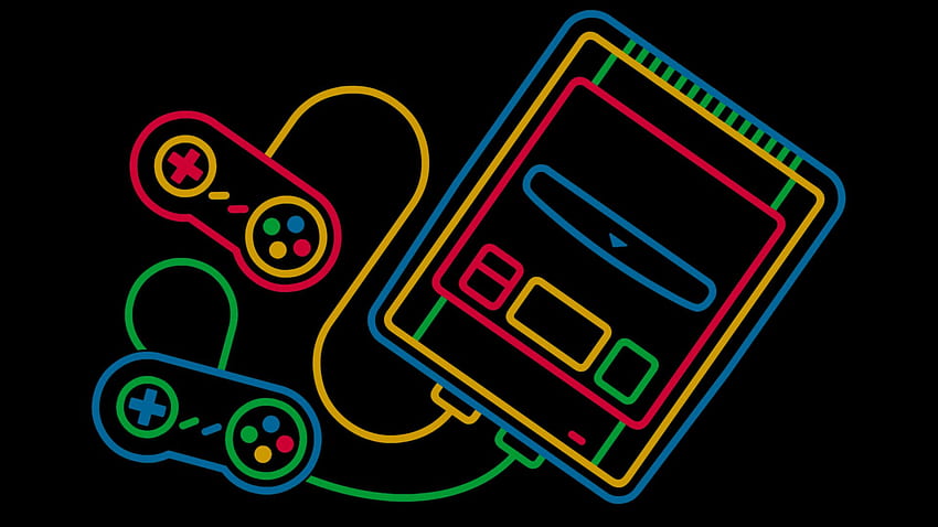 Кутия Super Famicom арт. Ретро игри, изкуство за ретро игри, дизайн на видеоигри, Nintendo Famicom HD тапет