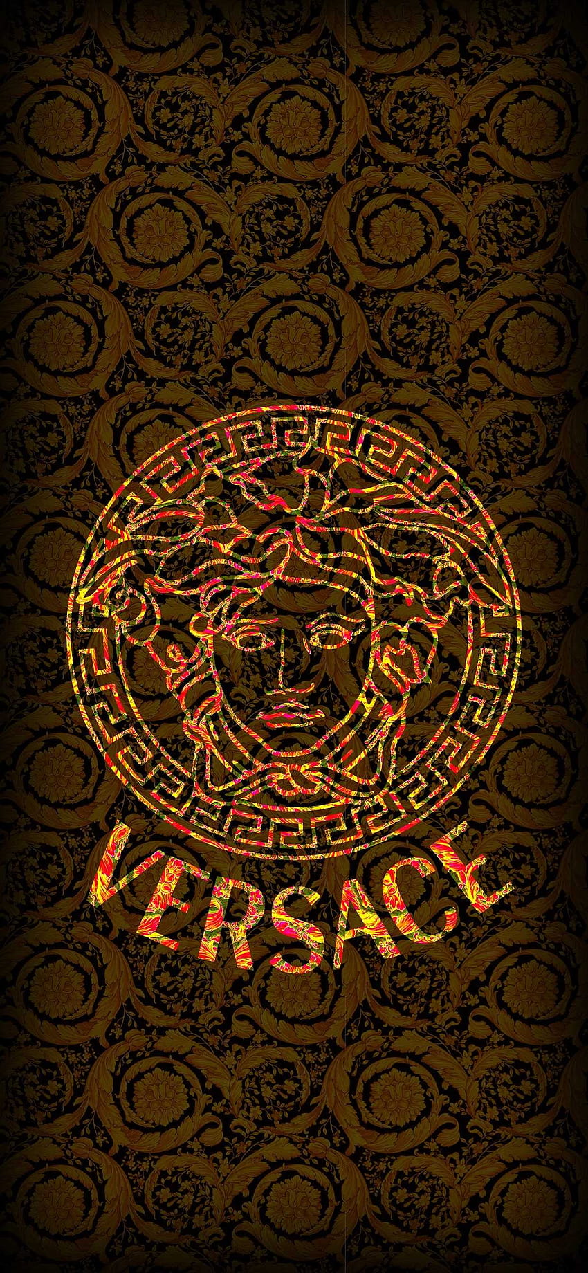 Versace V White & Gold Vinyl Giungla Wallpaper