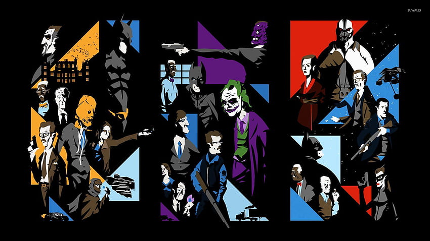 HD wallpaper anime Batman Heath Ledger Joker movies The Dark Knight   Wallpaper Flare