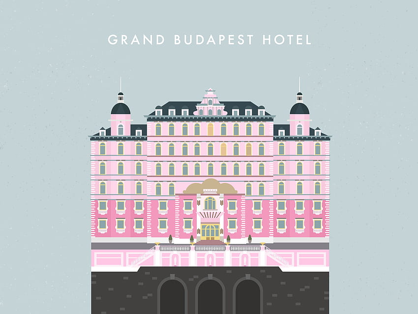 Hotel Grand Budapest // . 일러스트레이션, di, The Grand Budapest Hotel Wallpaper HD