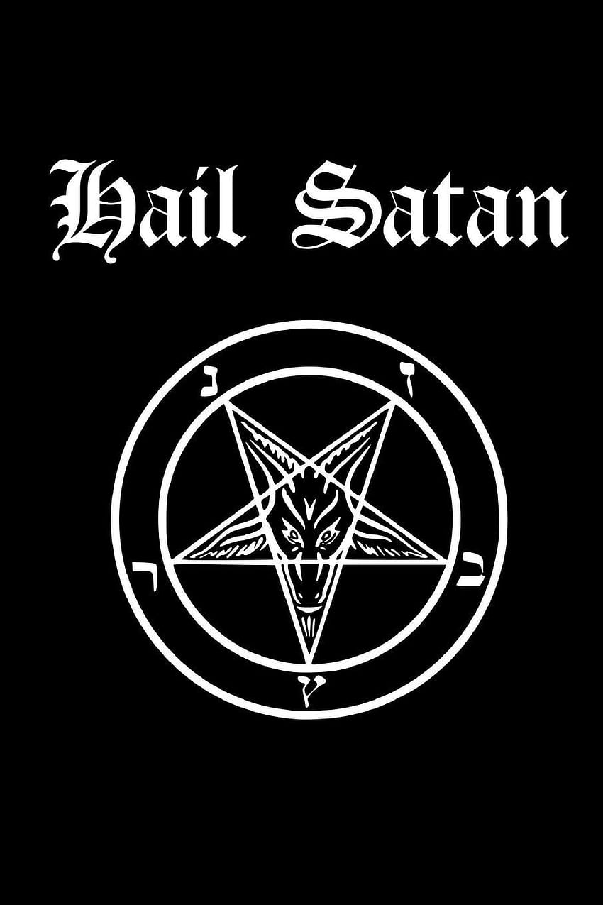 Salve Satanás: Pentagrama Satánico. College Ruled Lined Pages (Diario, cuaderno, diario, libro de composición) (Volumen 3): Black Magick Journals: Libros fondo de pantalla del teléfono