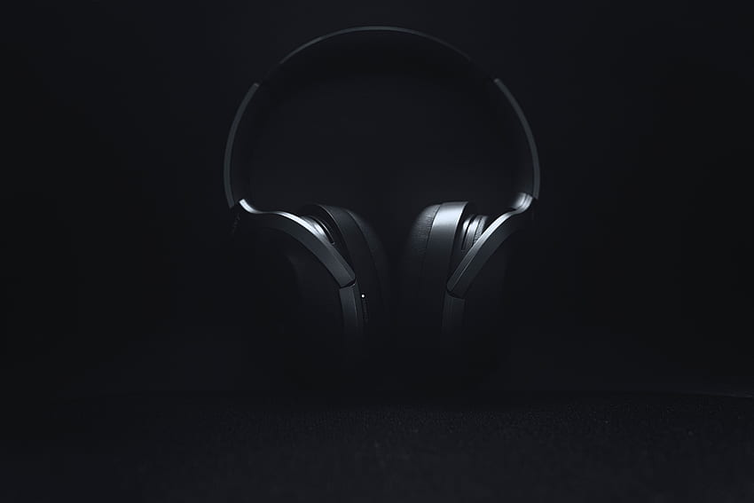 Music, Minimalism, Headphones, Grey, Audio HD wallpaper