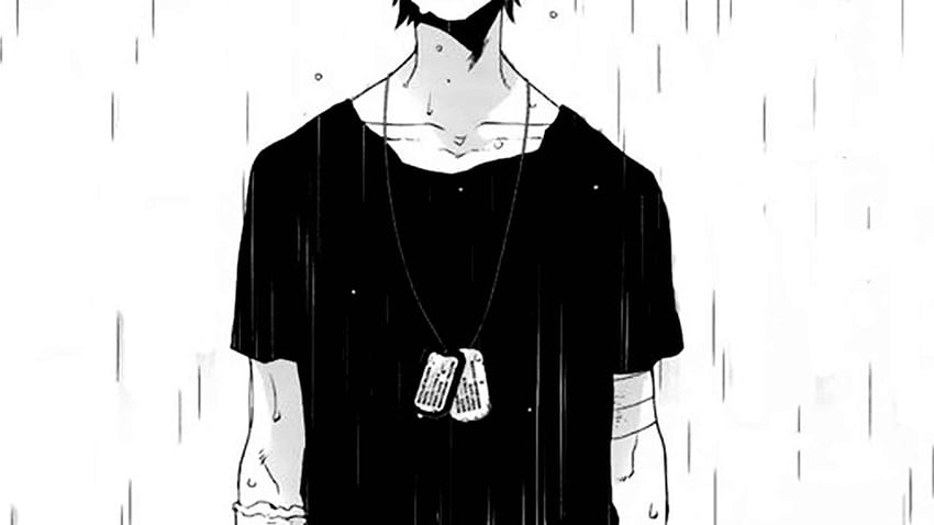 Sad Anime Boy In The Rain Sketch Sad Boy Rain Sketch Sad Anime Boy, Dark Rain Sad Anime HD wallpaper