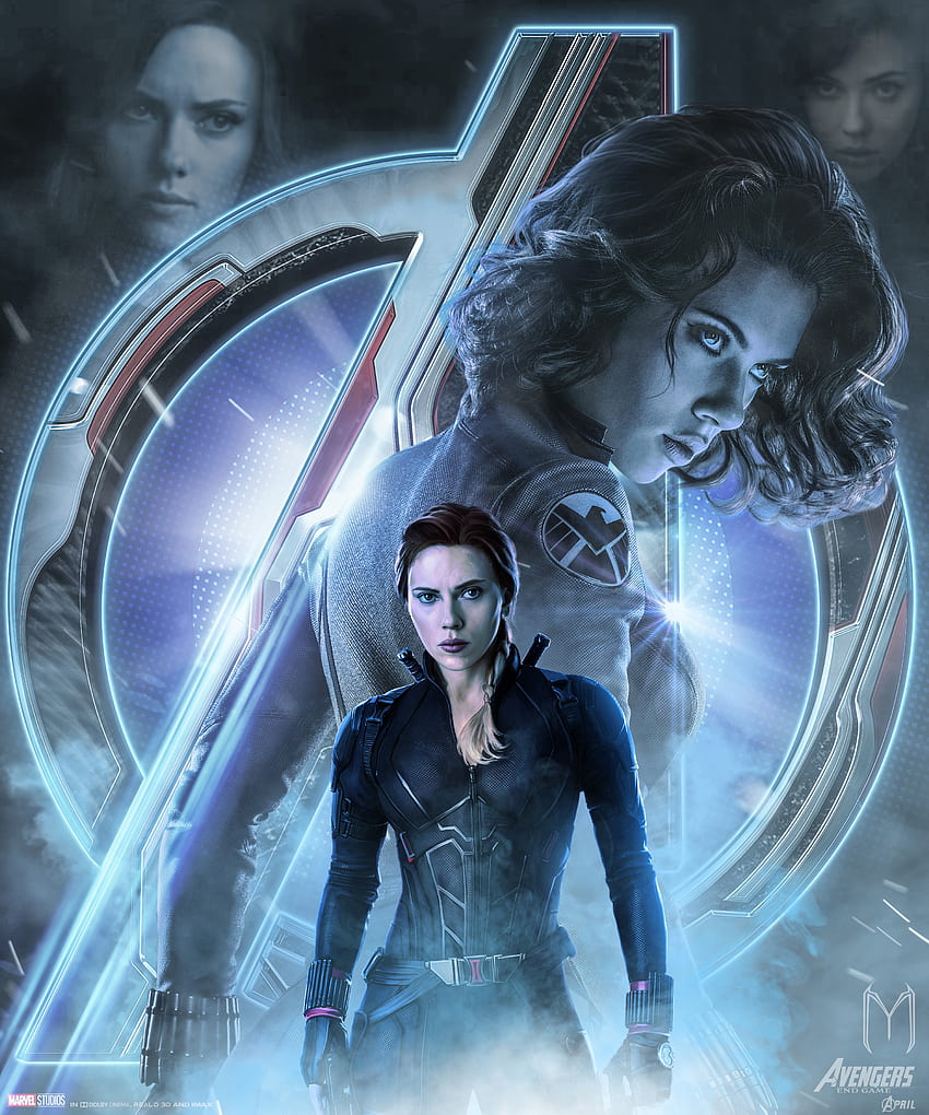 2019 movie, Avengers: Endgame, Black Widow, movie poster, art HD phone wallpaper