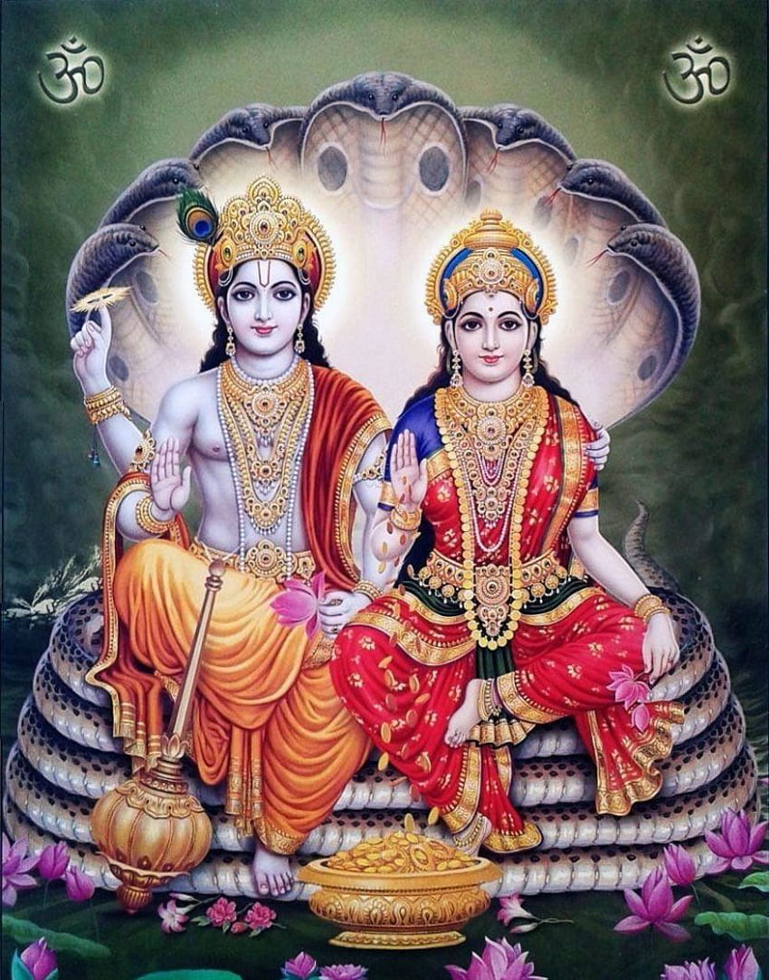 Lord Vishnu And Lakshmi, vishnu laxmi HD wallpaper | Pxfuel