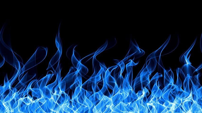 Неонови сини пламъци (Страница 1), Неонов огън HD тапет