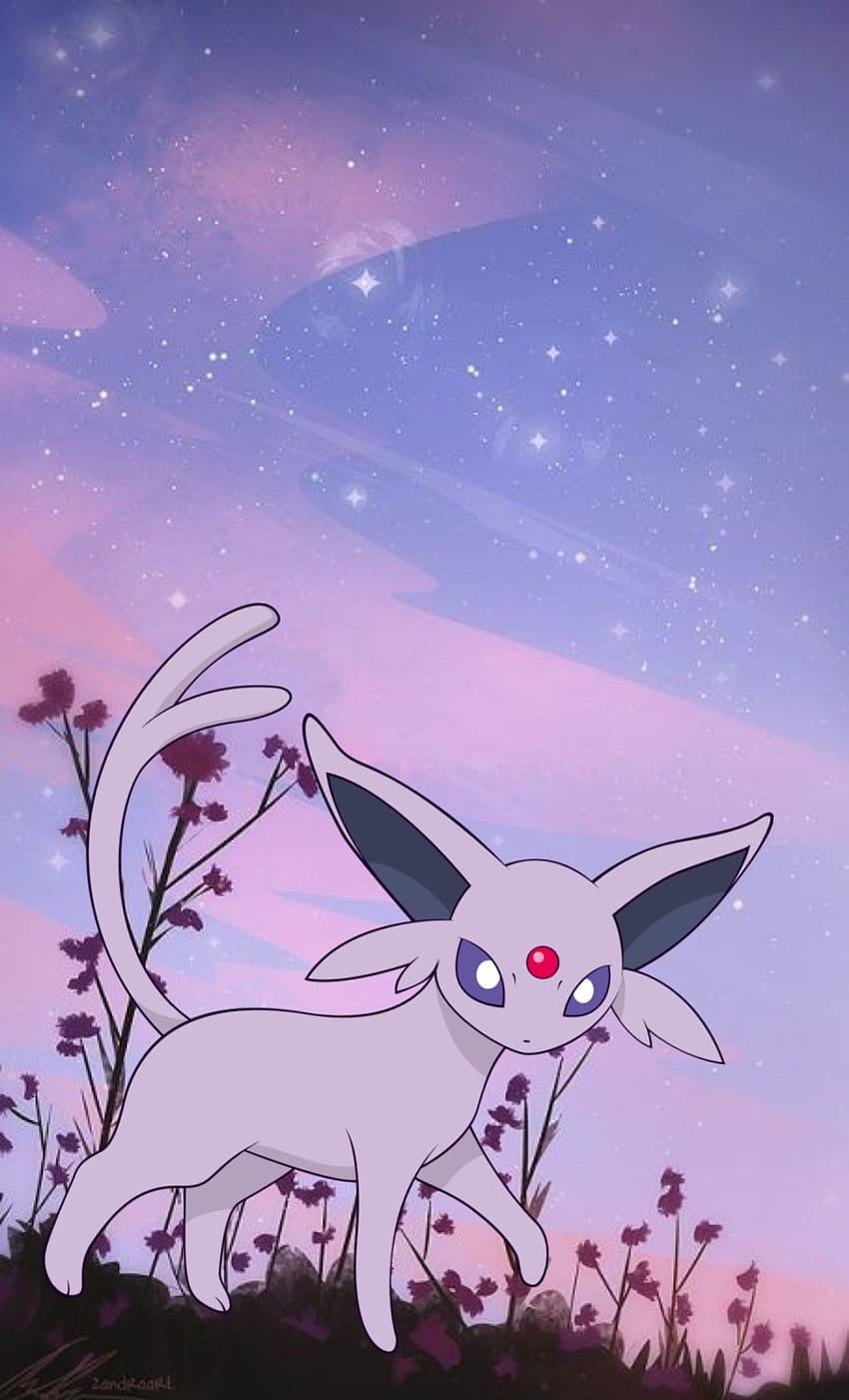 エスペオン。 Pokemon background, Eevee , Cute pokemon, Espeon Phone HD電話の壁紙