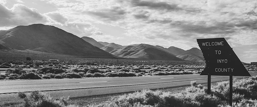 INYO County: [] :, Black and White 3840X1600 HD wallpaper