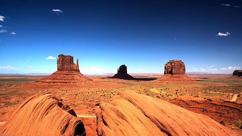 Amazing Desert Landscape, Desert City HD wallpaper