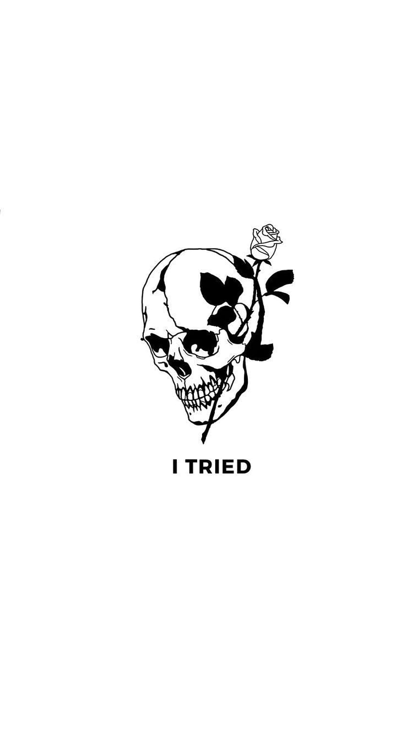 Skeleton mengutip tumblr Grim reaper tattoo seni tengkorak tumblr, Sad Skull wallpaper ponsel HD