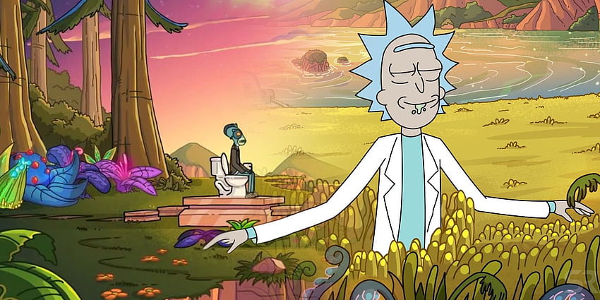 Inodoro de la temporada 4 de Rick y Morty fondo de pantalla