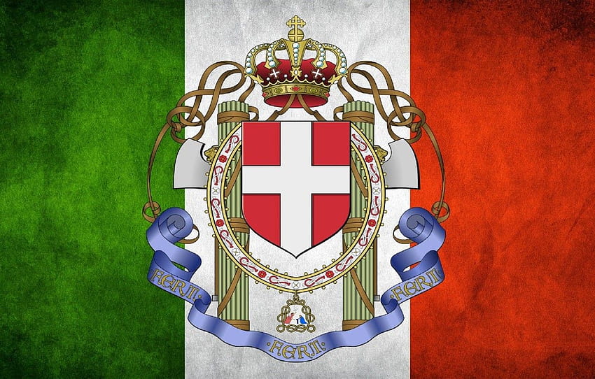 Flag, Italy, coat of arms, Fascism, fascia HD wallpaper