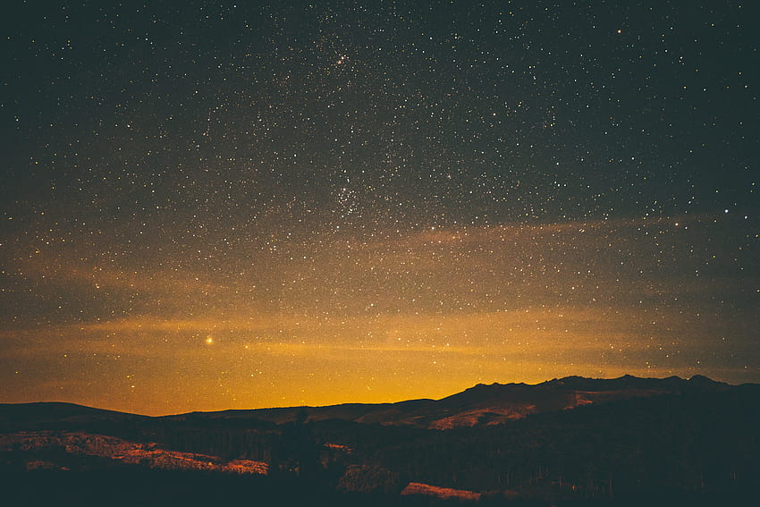 Nature, Sky, Stars, Night HD wallpaper