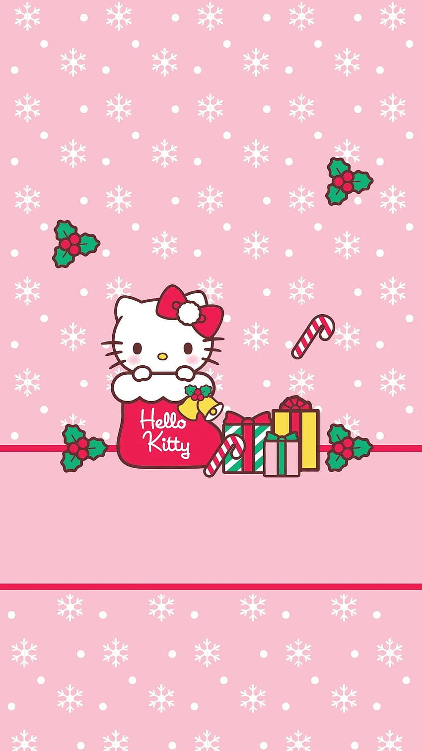 Hola gatito. Hello kitty navidad, Hello kitty, Hello kitty, Hello Kitty Navidad fondo de pantalla del teléfono