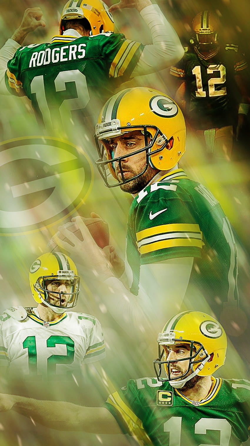Download Aaron Rodgers Packers Back Portrait Wallpaper  Wallpaperscom