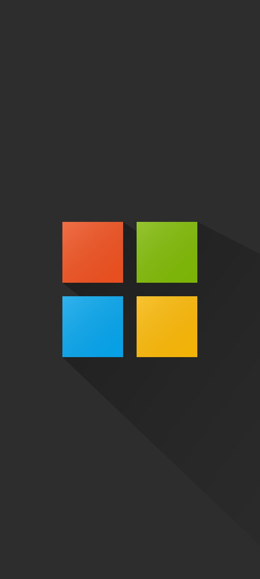 Logo Berwarna Microsoft, warna-warni, abu-abu, , desain, gelap, teknologi, , jendela, warna-warni wallpaper ponsel HD