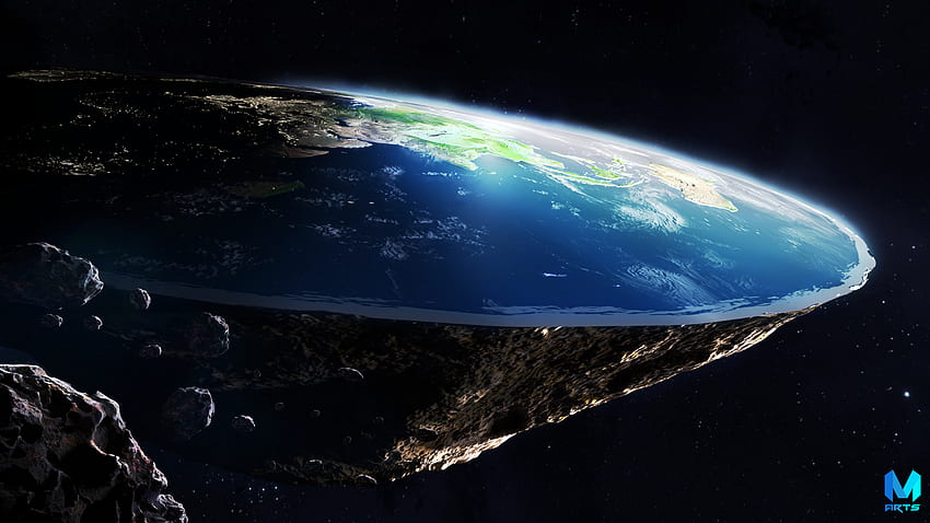 tierra plana, espacio exterior, atmósfera, tierra, objeto astronómico, planeta fondo de pantalla