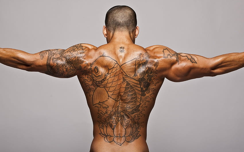 Muscolar tattooed back by mkewx on DeviantArt